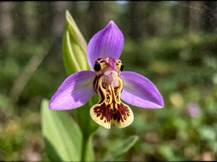 Un esemplare di orchidea selvatica
