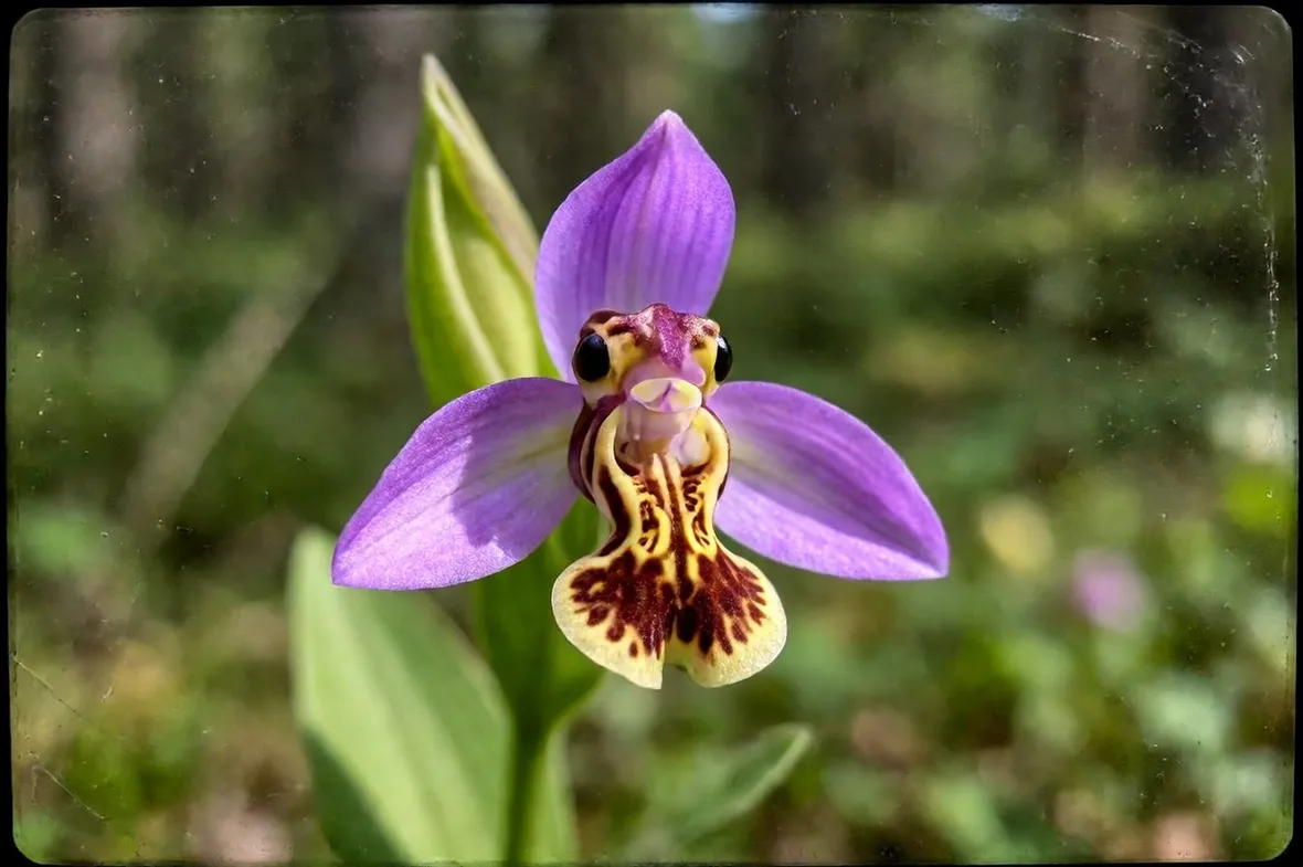 Un esemplare di orchidea selvatica