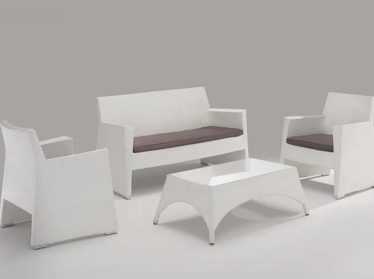 Set completo arredo giardino in plastica