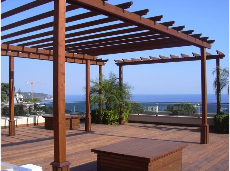 gazebo scoperto per terrazzo
