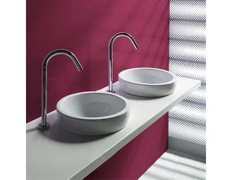 Una elegante realizzazione di lavabo da appoggio