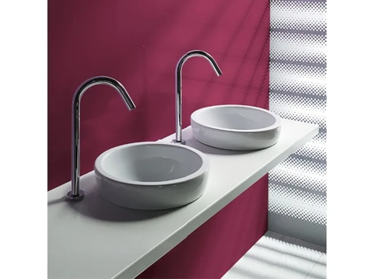Una elegante realizzazione di lavabo da appoggio