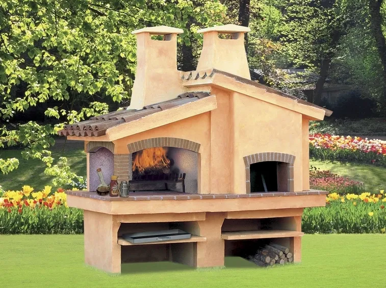 barbecue in cemento e pietra