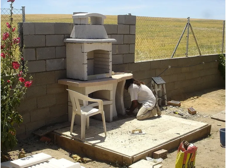 barbecue prefabbricato montaggio