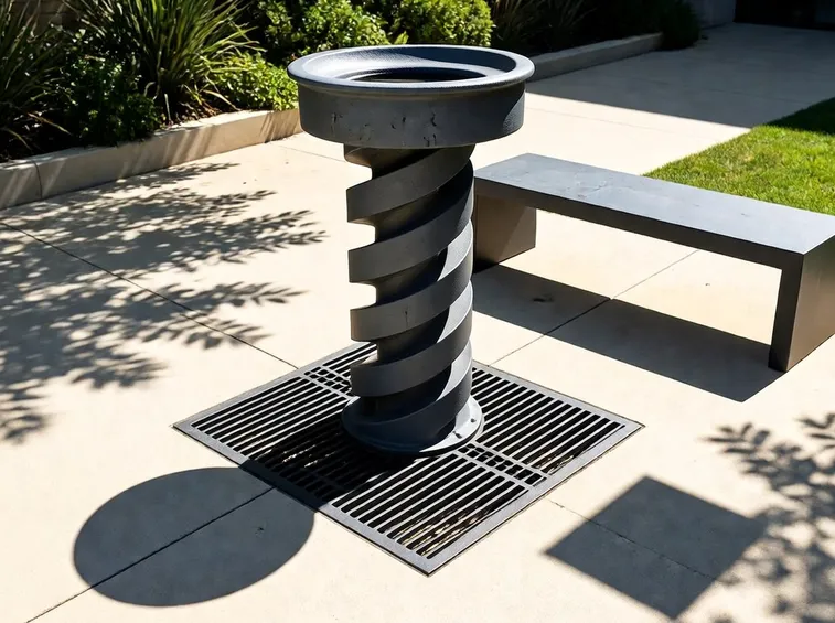 fontana in ghisa moderna