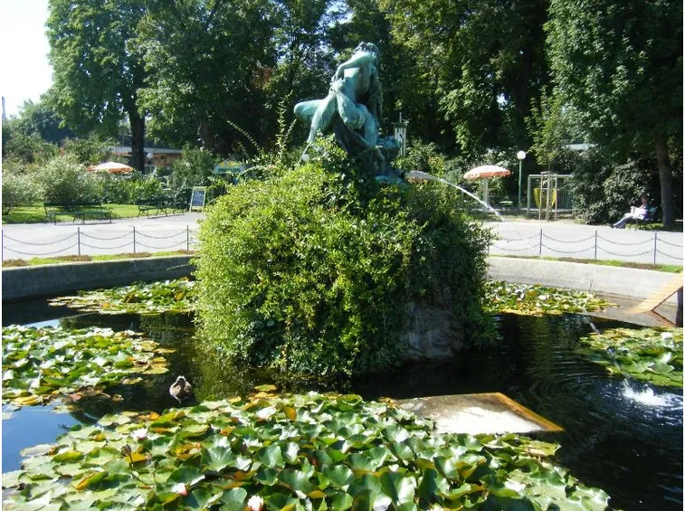 Stagno con fontana