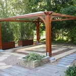 gazebo in legno giardino