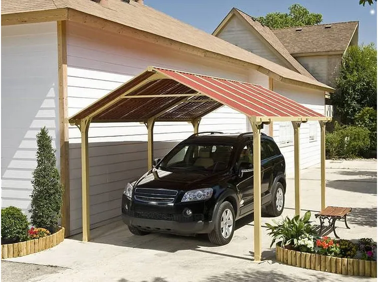 Gazebo in legno per auto
