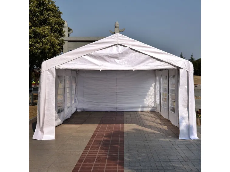 Gazebo in tela e acciaio per auto