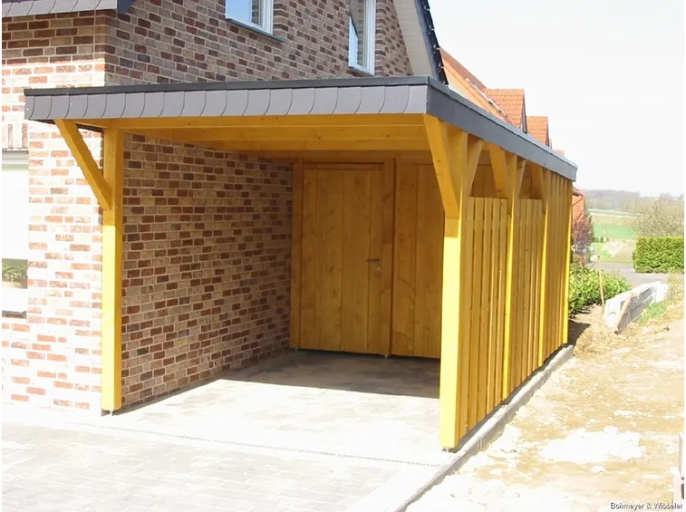 Gazebo con copertura laterale