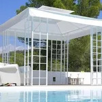 gazebo da giardino in alluminio
