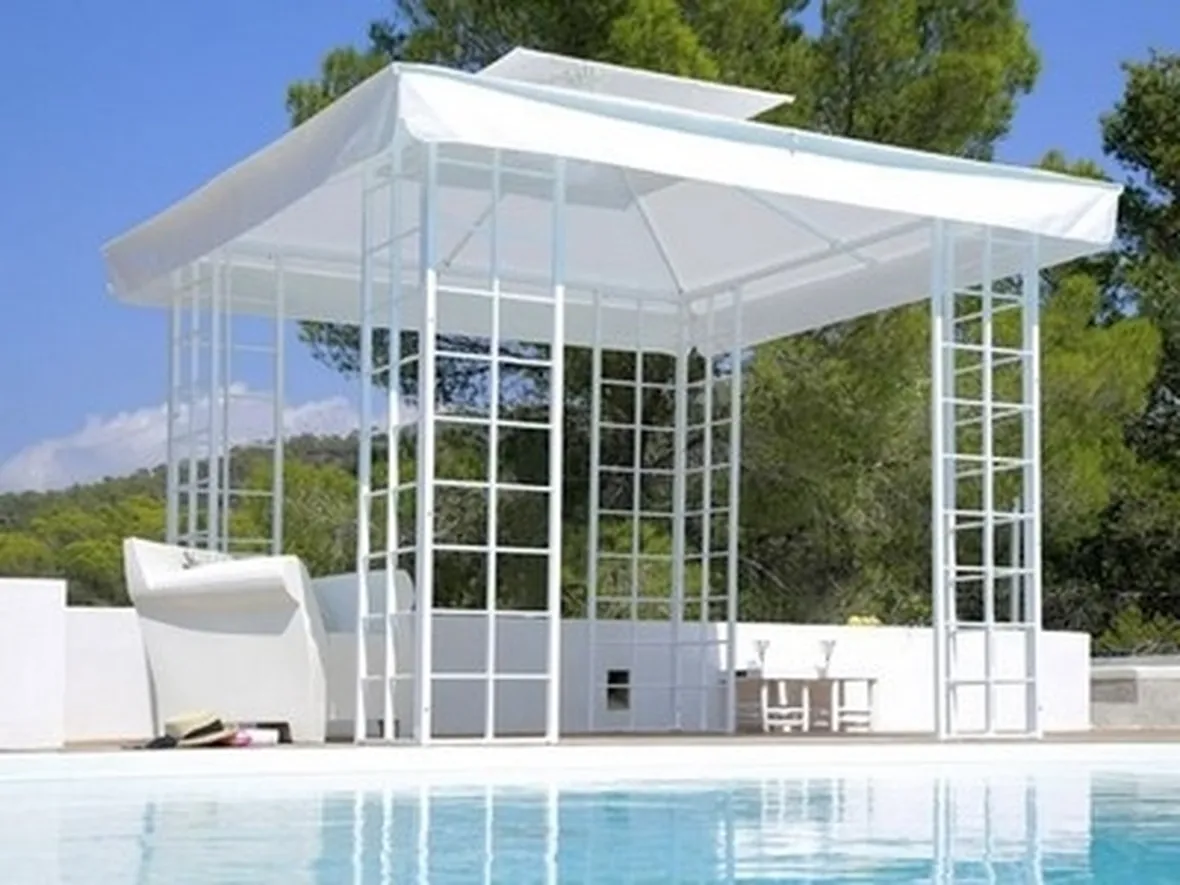 gazebo da giardino in alluminio