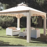 Gazebo in polyrattan per giardino