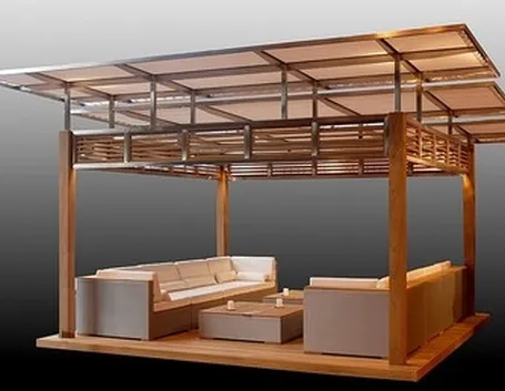 gazebo in legno