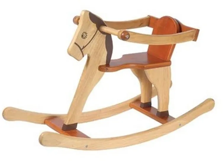 cavallo a dondolo in legno