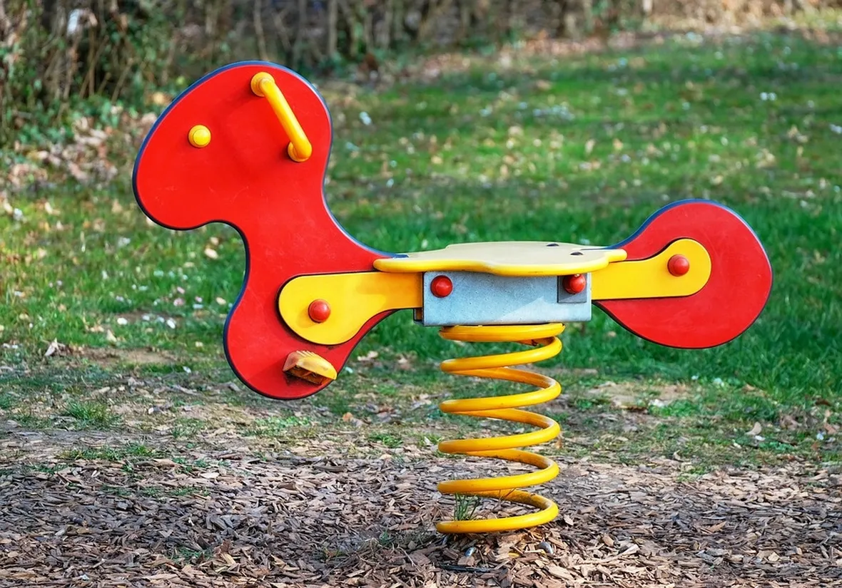 dondolo giardino molla