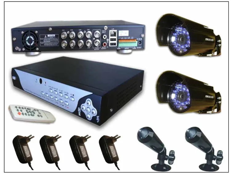 Kit di videosorveglianza con due telecamere