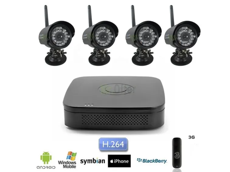Kit di videosorveglianza wireless