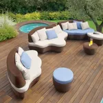 Arredamento moderno con camino