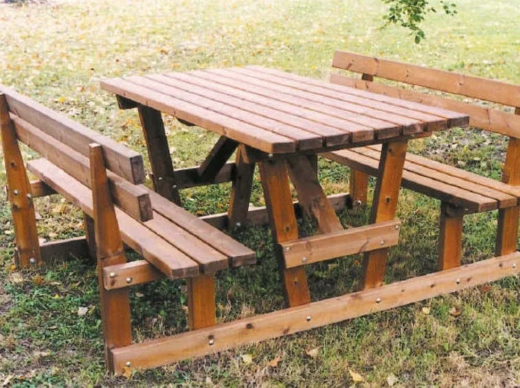 Classica panca da picnic