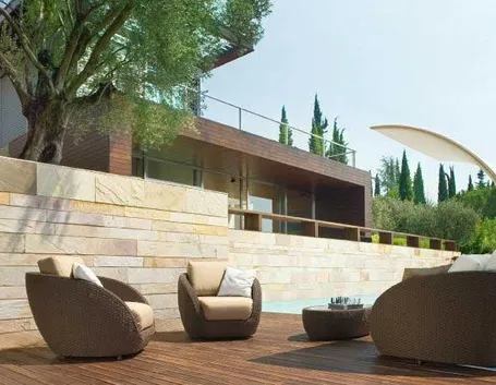 Mobili da giardino in rattan
