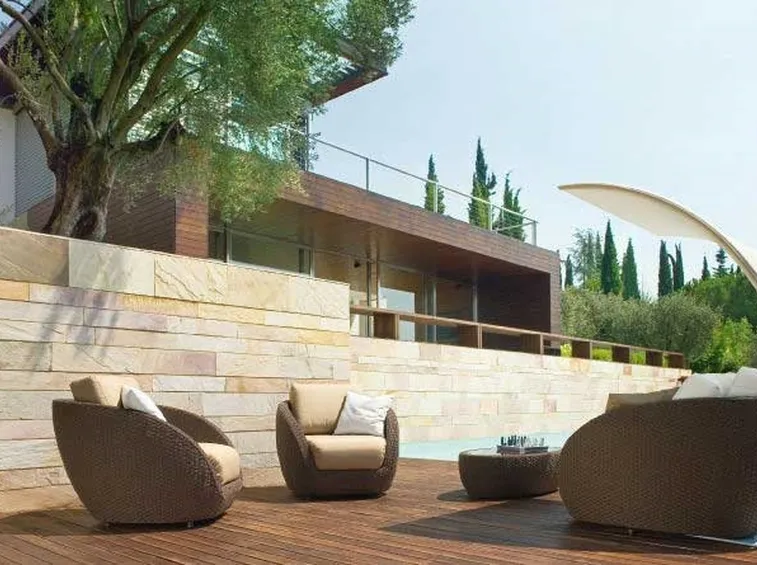 Mobili da giardino in rattan