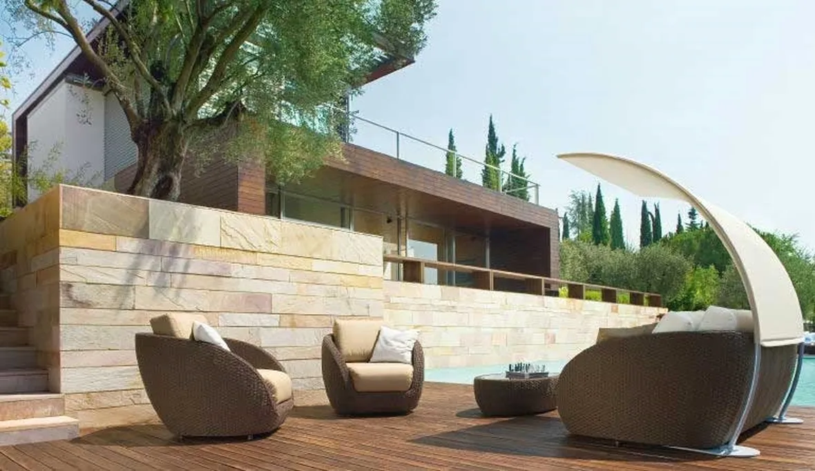 Mobili da giardino in rattan