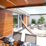 Copertura per terrazza color bianco