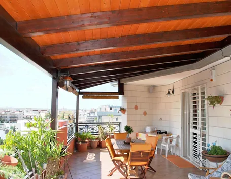 Coperture per terrazzi in legno