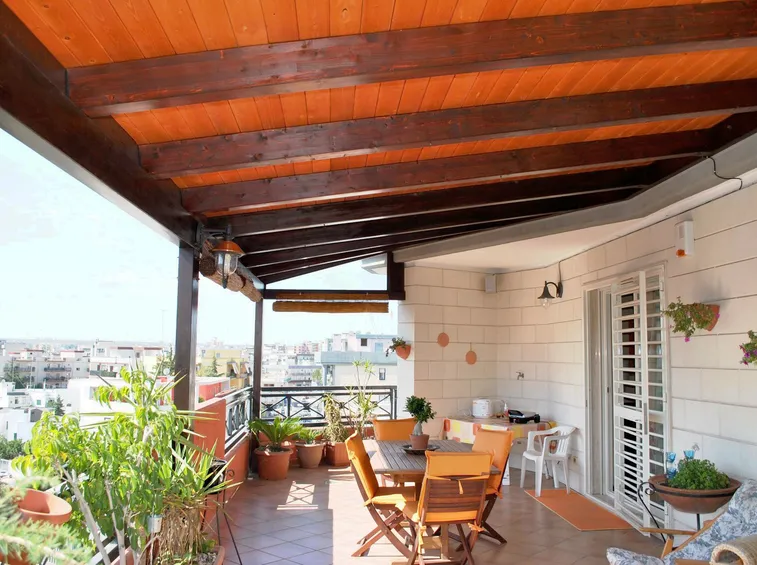 Coperture per terrazzi in legno