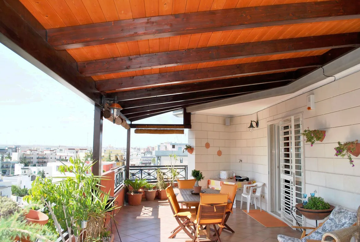 Coperture per terrazzi in legno