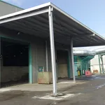 Pensilina industriale in acciaio