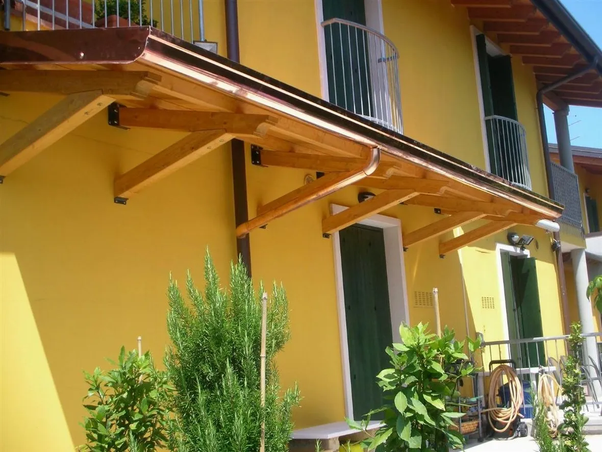 Pensilina in legno