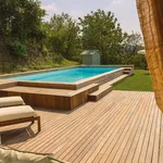 Piscina fuori terra in legno