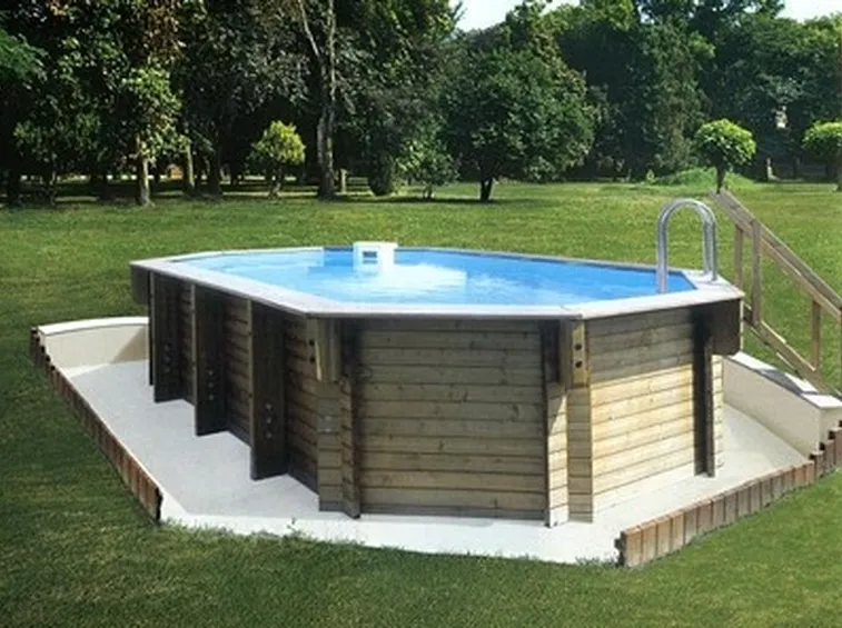 piscina in legno da giardino
