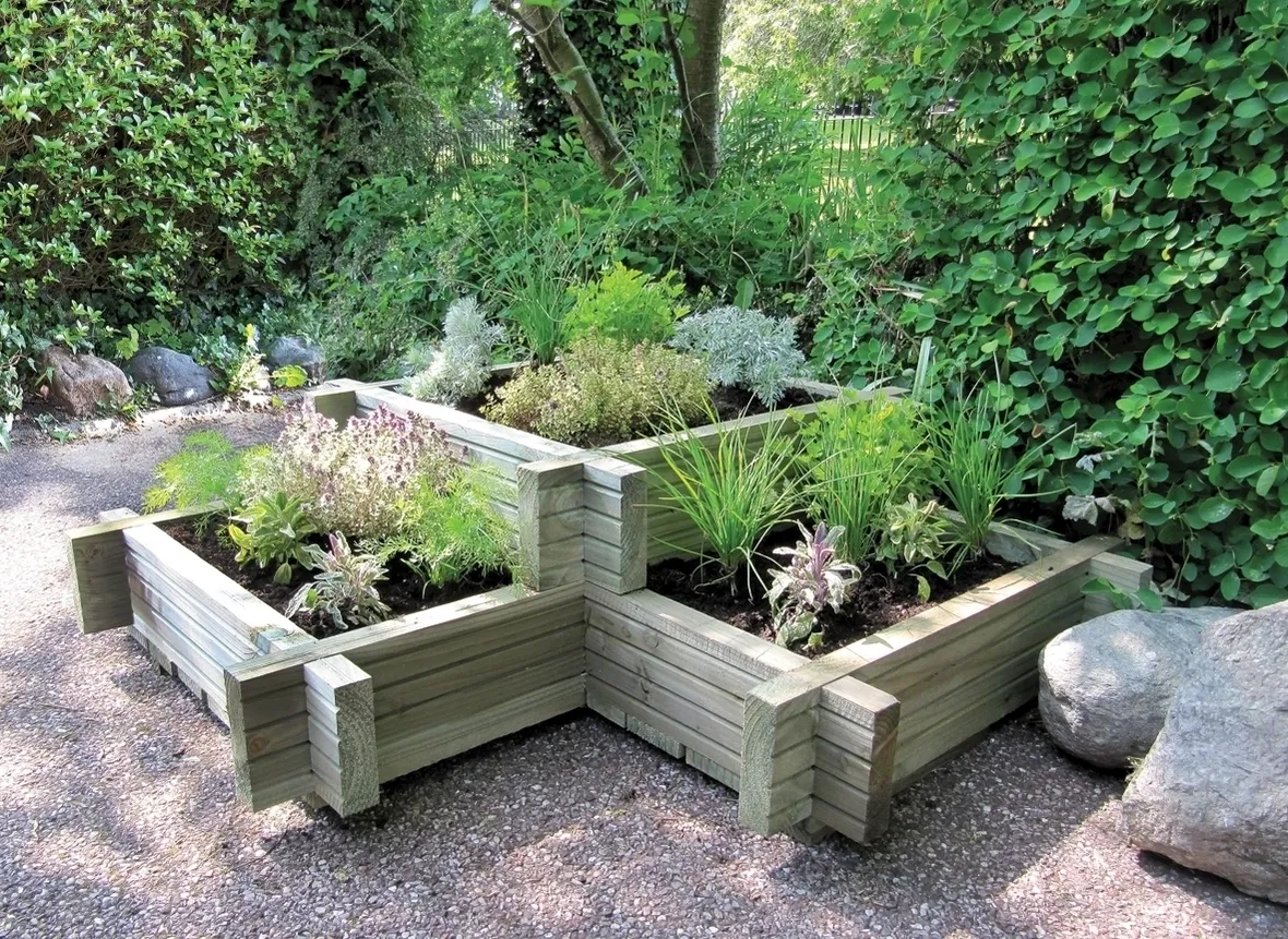 Fioriera da giardino in legno