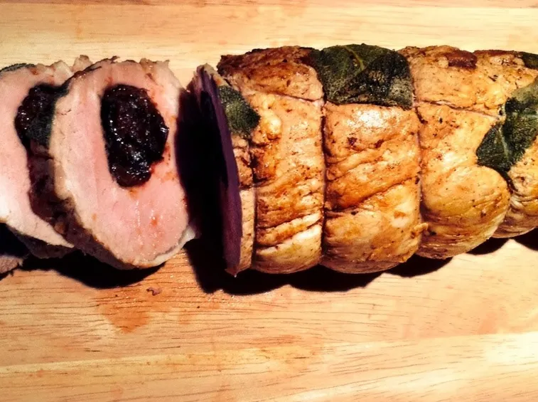 filetto di maiale alle prugne
