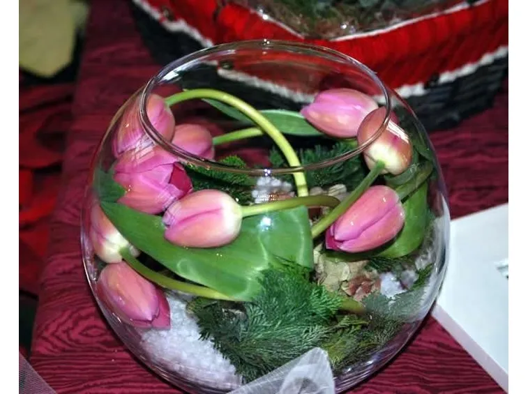 Composizione fiori freschi