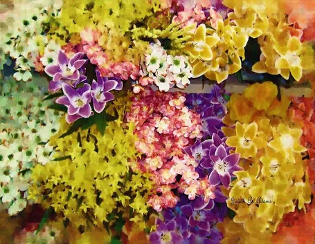 composizione fiori finti per matrimonio