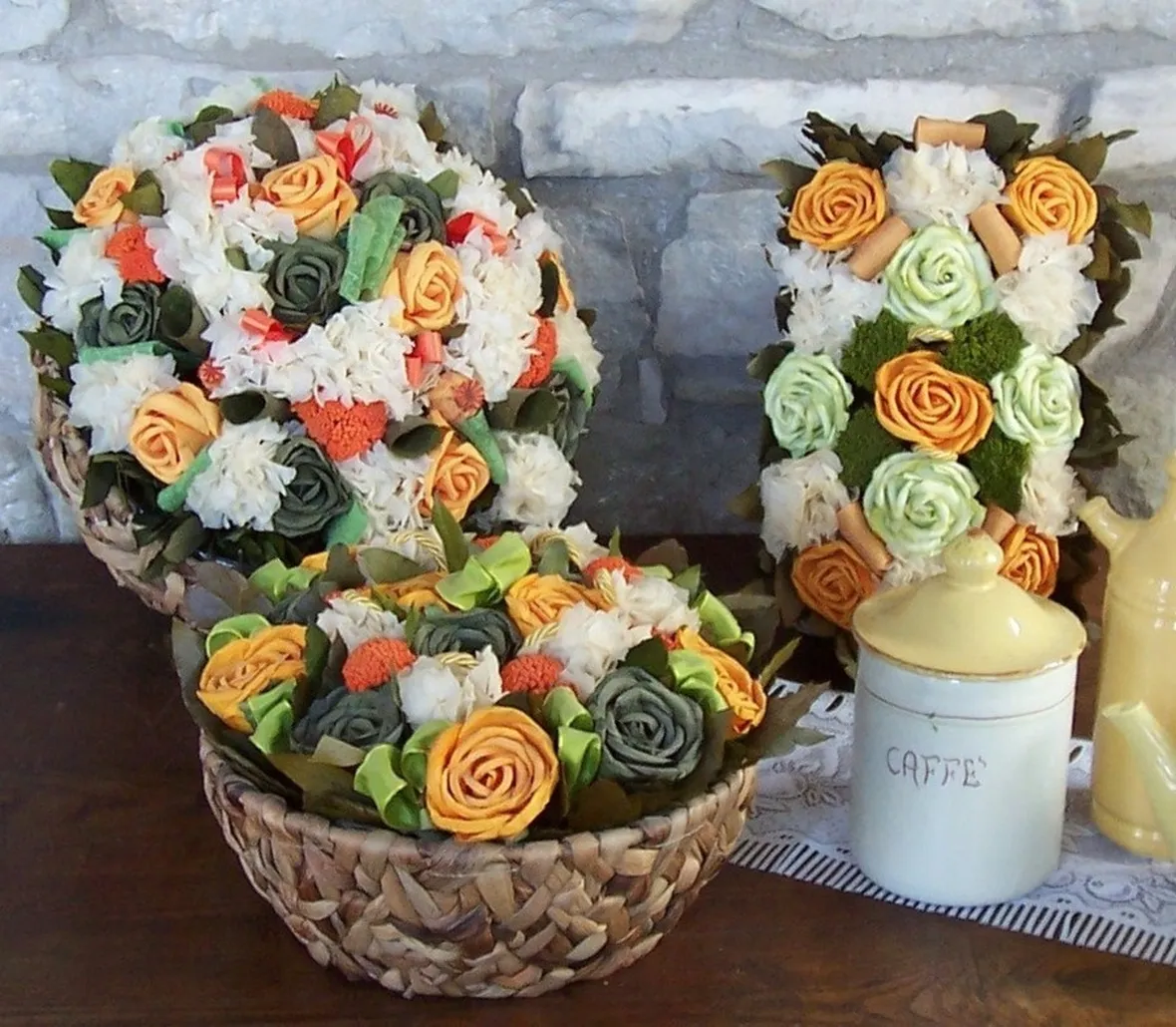 Composizione di fiori artificiali originale