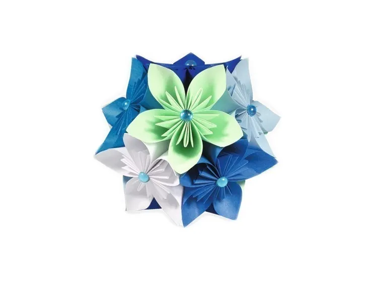 Palla origami fiori facili