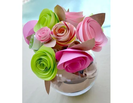 Rose di carta a spirale