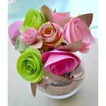 Rose di carta a spirale