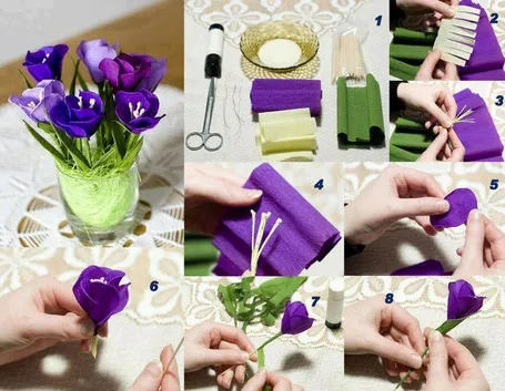 Fiore di carta step by step