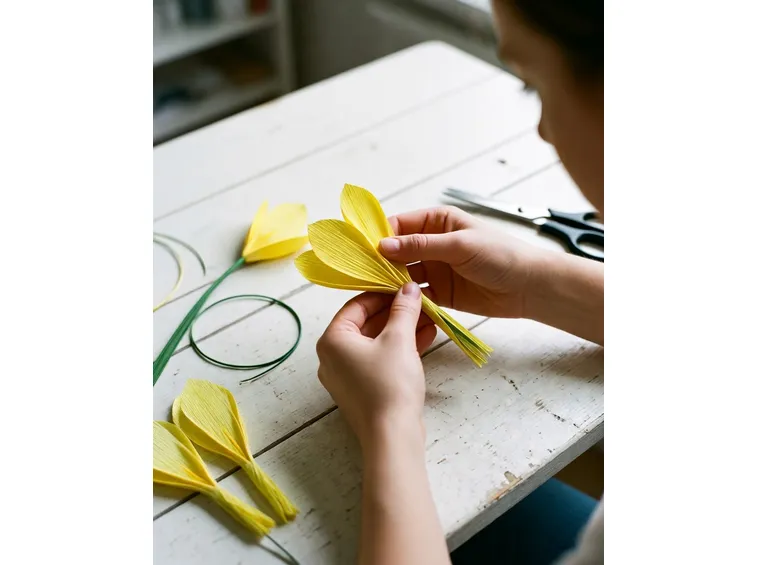 Come fare crochi di carta crespa