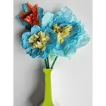 Fiori semplici di carta crespa