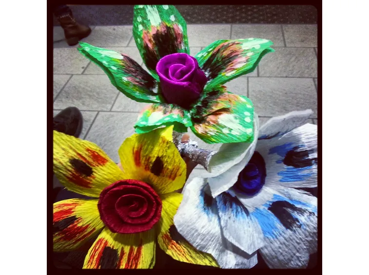 Fiori di cartapesta