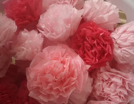 Gardenia di carta crespa
