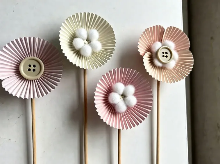 Fiori di carta coi pirottini