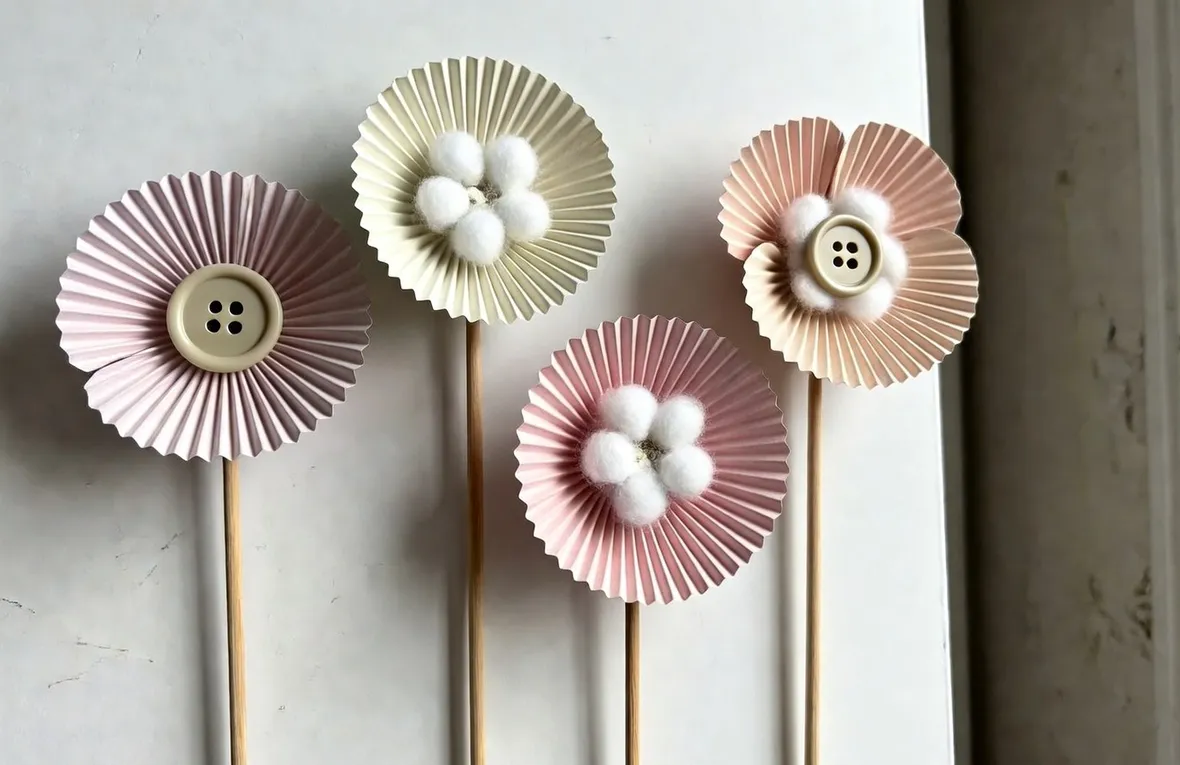 Fiori di carta coi pirottini